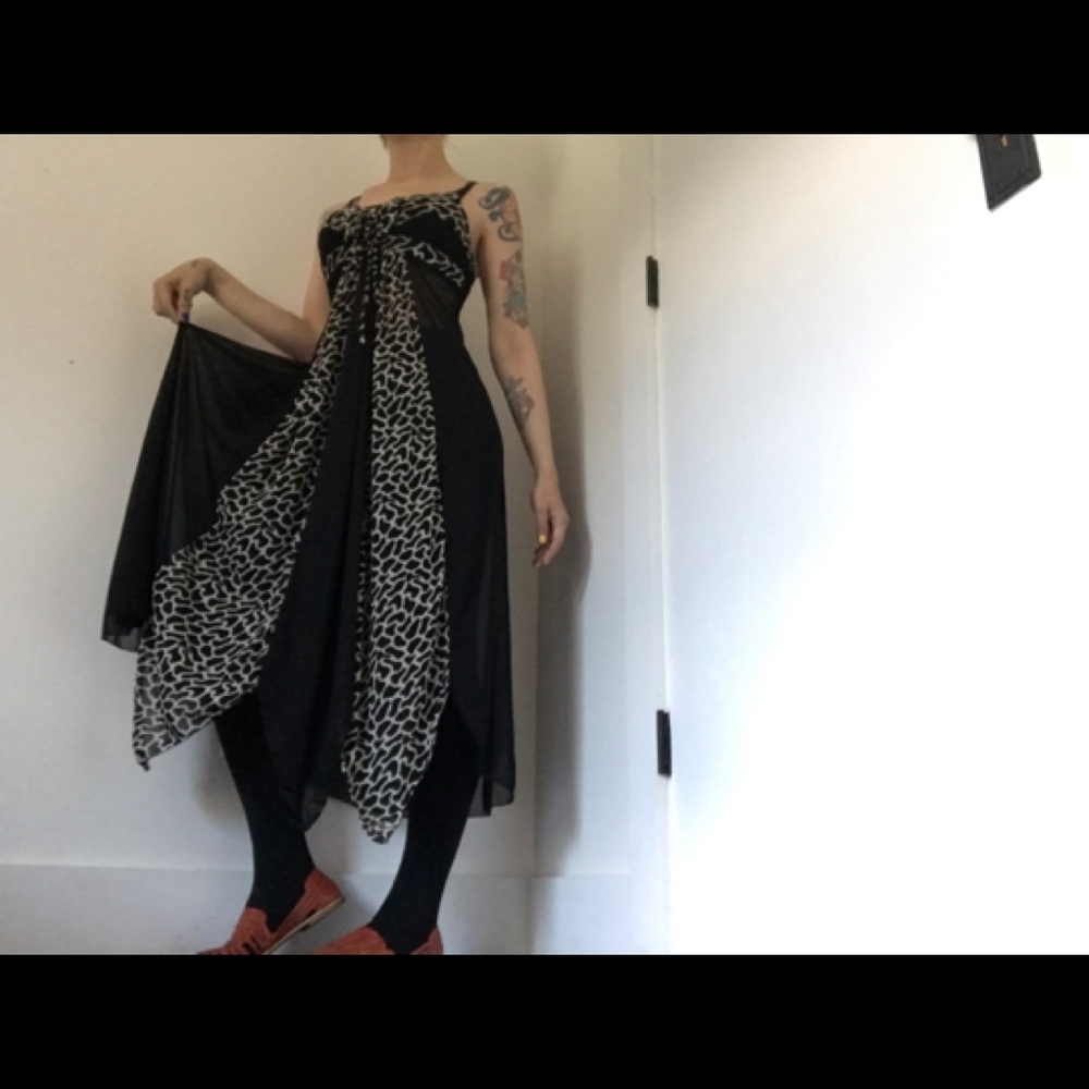 NWOT Sexy Maxi Safari Print Nighty Sheer